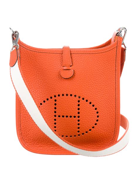 orange hermes crossbody bag|hermes crossbody bag evelyn.